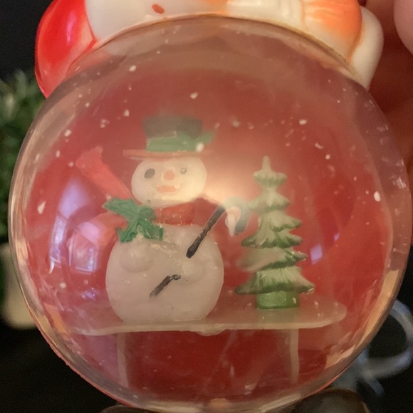 Vintage 1950-60’s plastic Roly Poly Christmas Santa Snow globe - Picture 2 of 12